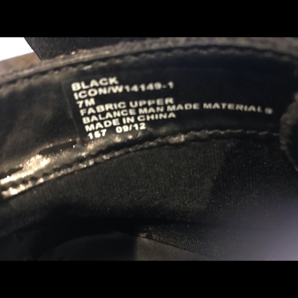 Black Lace Up Booties/Ankle Boots - Picture 3 of 4